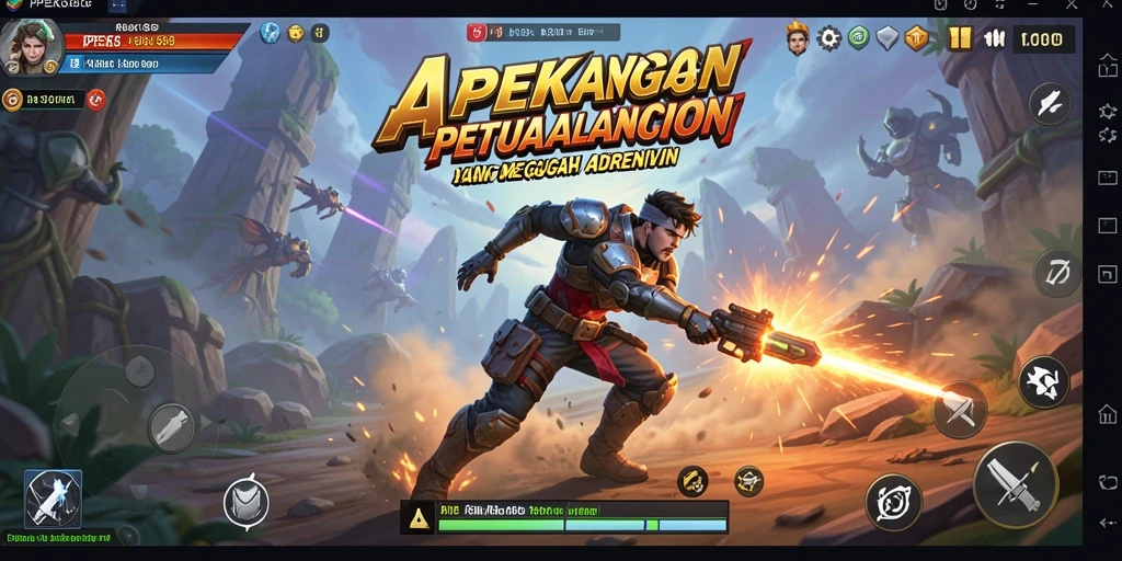 Screenshot gameplay APEK88 dengan aksi bertarung yang mendebarkan.