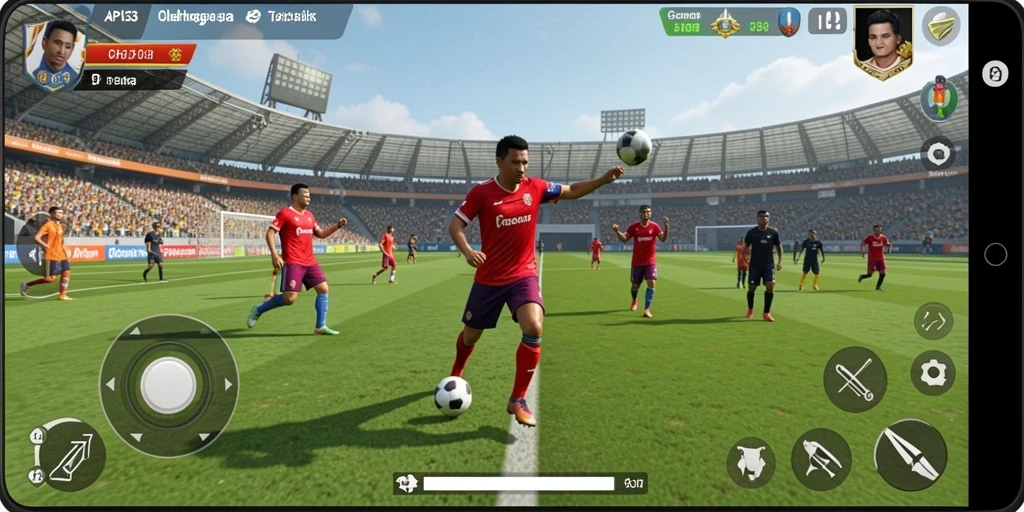Tampilan gameplay menarik dari API33 menampilkan aksi olahraga yang mendebarkan.