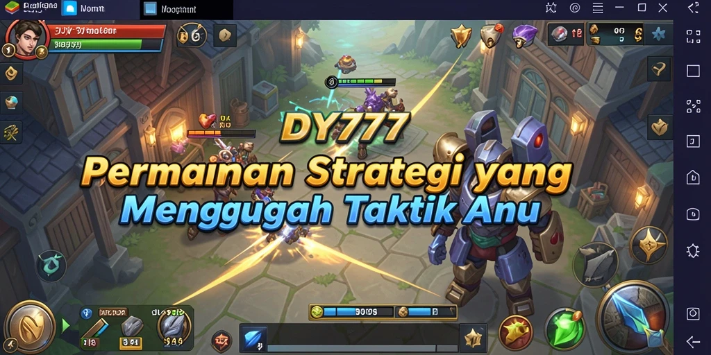 Tampilan gameplay strategis DY777 yang menantang dan mendebarkan.