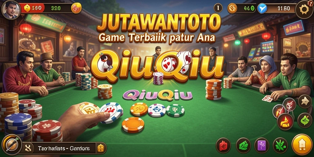 Screenshot gameplay QiuQiu JUTAWANTOTO yang seru dan menantang.