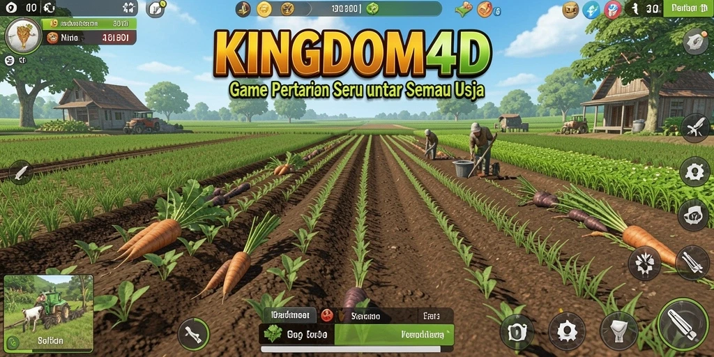 Tampilan menarik dari gameplay KINGDOM4D yang penuh warna.