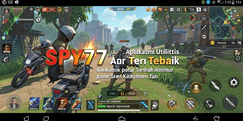 Tampilan antarmuka SPY77 yang intuitif dan mudah digunakan.