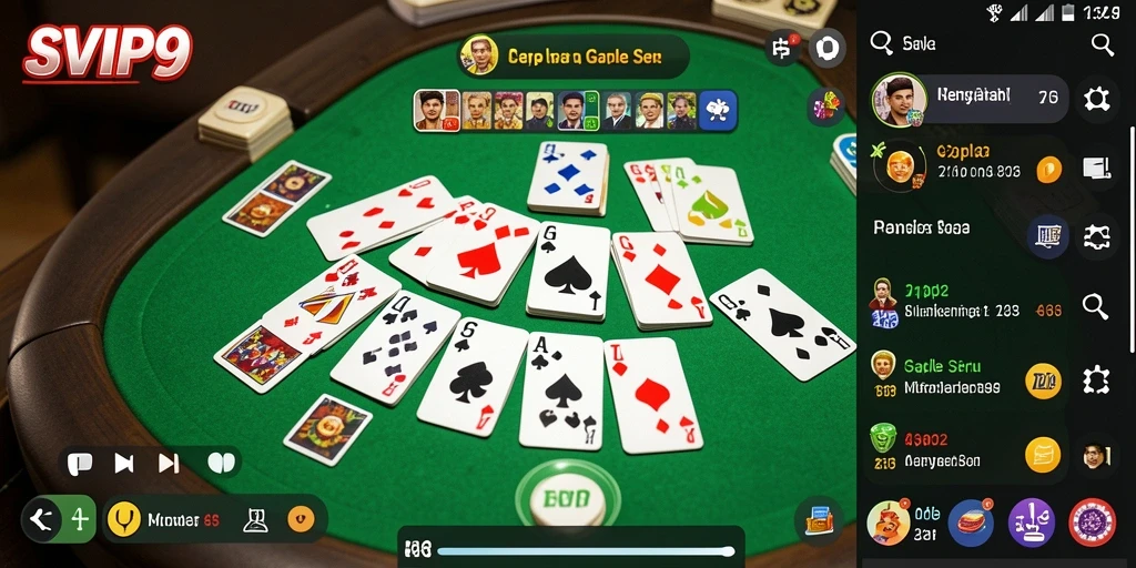 Tampilan gameplay seru di SVIP9 dengan teman-teman.